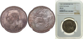 Luxembourg Principalty 1946 50 Francs - Charlotte (John the Blind) Silver (.835) (Copper .165) Brussel Mint (100000) 12.5g NGC MS 64 L 294 Weiller 284...