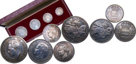 Monaco Principalty 1950 Francs Essai set - Rainier III (4 Lots) Paris Mint UNC