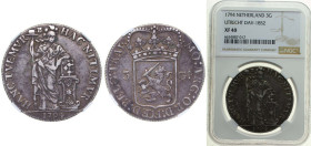 Netherlands Dutch Republic Province of Utrecht 1794 3 Gulden Silver (.920) Utrecht Mint (1713000) 31.82g NGC XF 40 KM 117 Delmonte S 1150