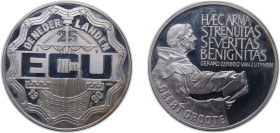 Netherlands Kingdom 1990 25 ECU - Beatrix (Geert Groote) Silver (.925) Utrecht Mint (25000) 25.07g PF