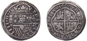 Spain Kingdom 1660 BR 8 Reales - Felipe IV Silver (.931) Segovia Mint 25.37g XF Cal 570 KM 111