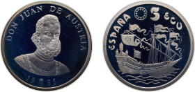 Spain Kingdom 1995 M 5 ECU - Juan Carlos I (Don Juan de Austria) Silver (.925) Madrid Mint (50000) 33.73g UNC X MA17