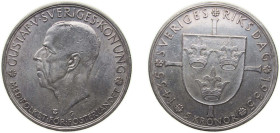 Sweden Kingdom 1935 G 5 Kronor - Gustaf V (Riksdag) Silver (.900) (663819) 25.03g AU KM 806 Dav ECT 357