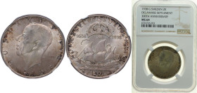 Sweden Kingdom 1938 G 2 Kronor - Gustaf V (Settlement of New Sweden) Silver (.800) (508815) 15g NGC MS 64 KM 807