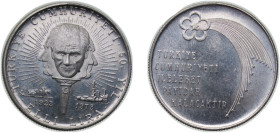 Turkey Republic 1973 50 Lira (Republic) Silver (.900) (68730) 13g UNC KM 902