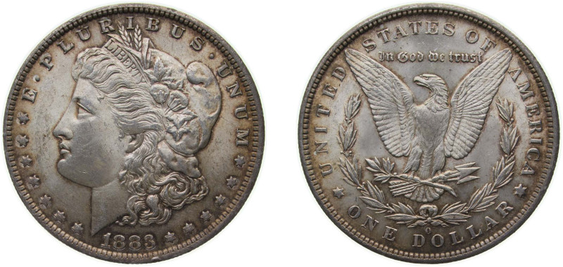 United States Federal republic 1883 O 1 Dollar "Morgan Dollar" Silver (.900) (.1...