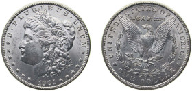 United States Federal republic 1901 O 1 Dollar "Morgan Dollar" Silver (.900) (.100 copper) New Orleans Mint (13320000) 26.81g UNC KM 110
