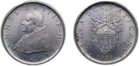 Vatican City City State 1959 500 Lire - John XXIII Silver (.835) Rome Mint (30000) 11.05g BU KM 65