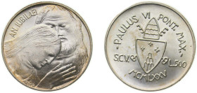 Vatican City City State 1975 500 Lire - Paul VI (Holy Year - Forgiveness) Silver (.835) Rome Mint (200000) 11.04g BU KM 131