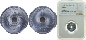 Vietnam North Vietnam Democratic Republic 1958 1 Xu Aluminium 0.9g NGC MS 64 KM 5 Schön 61