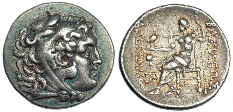MACEDONIA. Alejandro III. Mesembria. Tetradracma. A/ Cabeza de Heracles con piel...