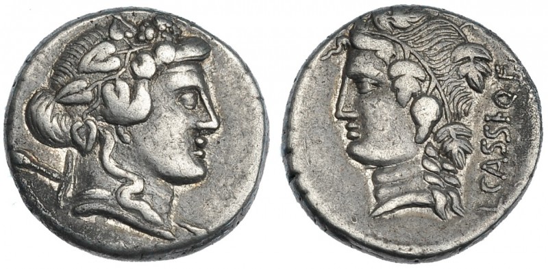 CASSIA. Denario. Roma (78 a.C.). FFC-556. SB-6. MBC. Escasa.
