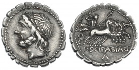 CORNELIA. Denario. Roma (106 a.C.). R/ Letra: A. FFC-614. SB-24a. MBC.