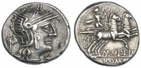 OPIMIA. Denario. Roma (131 a.C.). FFC-950. SB-16. MBC.
