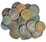27 monedas de follis, módulo grande y medio. Constantino I. Calidad media MBC-/MBC.