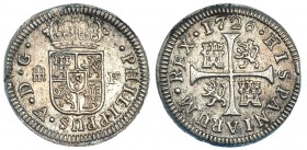 1/2 real. 1726. Segovia. F. VI-290. EBC/EBC-.