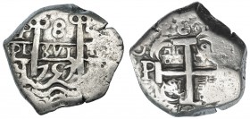 8 reales. 1757. Potosí. q. VI-387. MBC.