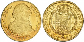8 escudos. 1777. Popayán. SF. VI-1716. R.B.O. MBC+/EBC-.