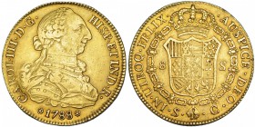 8 escudos. 1788. Sevilla. C. VI-1783. Pequeñas marcas. MBC.