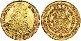 2 escudos. 1789. Madrid. MF. VI-1039. Bonita pátina. B. O. EBC+.