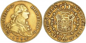 2 escudos. 1794. Madrid. MF. VI-1043. MBC.