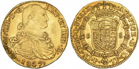 8 escudos. 1807. Popayán. JF. VI-1389. MBC+.