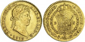 2 escudos. 1813. Cádiz. CJ. VI-1309. MBC. Escasa.