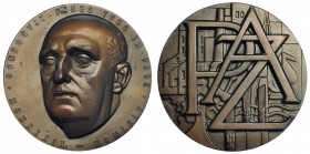 Medalla conmemorativa de los XXV años de paz. 1939-1964. F.N.M.T. AE 85 mm. SC.