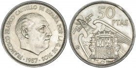 50 pesetas. 1957 *19-68. VII-375. Prueba.