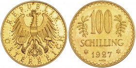 AUSTRIA. 100 schilling. 1927. KM-2842. EBC.