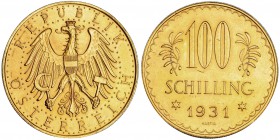 AUSTRIA. 100 schilling. 1931. KM-2842. EBC-.