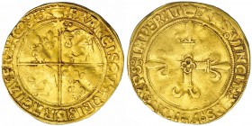 FRANCIA. Francisco I. Escudo. S/F. (1515-1547). FR-354. MBC-.