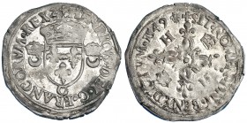 FRANCIA. Enrique II. Docena de las medias lunas. 1549. Caen. EBC.