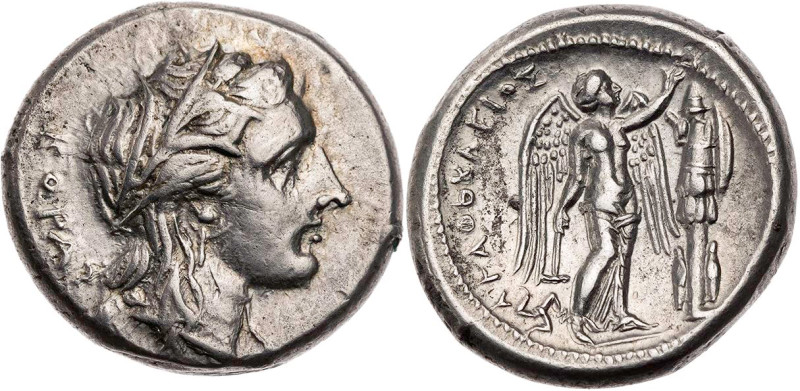 SIZILIEN SYRAKUS
Agathokles, 317-289 v. Chr. AR-Tetradrachme 310-306/5 v. Chr. ...