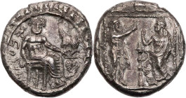 KILIKIEN TARSOS
Satrap Datames, 384-361/0 v. Chr. AR-Stater Vs.: Baaltars sitzt mit Adlerszepter, Ähre und Weintraube n. r., rechts im Hintergrund Th...