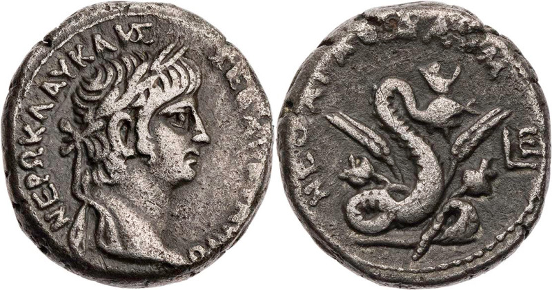 ÄGYPTEN ALEXANDRIA
Nero, 54-68 n. Chr. BI-Tetradrachme 58/59 n. Chr. (= Jahr 5)...