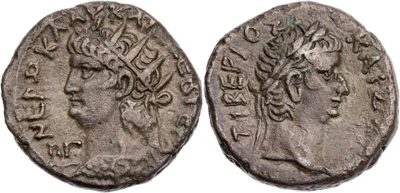 ÄGYPTEN ALEXANDRIA
Nero, 54-68 n. Chr. BI-Tetradrachme 66/67 n. Chr. (= Jahr 13...