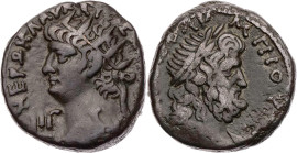 ÄGYPTEN ALEXANDRIA
Nero, 54-68 n. Chr. BI-Tetradrachme 66/67 n. Chr. (= Jahr 13) Vs.: Büste mit Ägis und Strahlenkrone n. l., links im Feld Jahresang...
