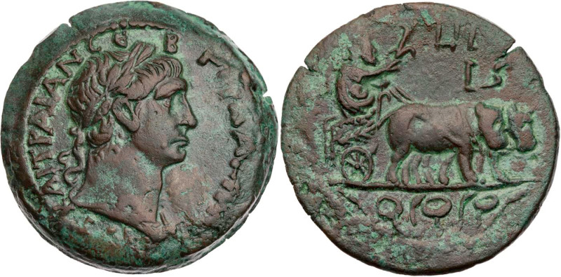 ÄGYPTEN ALEXANDRIA
Traianus, 98-117 n. Chr. AE-Drachme 109/110 n. Chr. (= Jahr ...