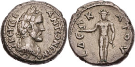 ÄGYPTEN ALEXANDRIA
Antoninus Pius, 138-161 n. Chr. BI-Tetradrachme 146/147 n. Chr. (= Jahr 10) Vs.: gepanzerte und drapierte Büste mit Lorbeerkranz n...