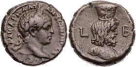 ÄGYPTEN ALEXANDRIA
Elagabal, 218-222 n. Chr. BI-Tetradrachme 218/219 n. Chr. (= Jahr 2) Vs.: Kopf mit Lorbeerkranz n. r., Rs.: Büste des Serapis mit ...