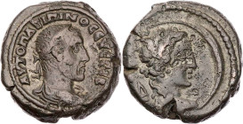 ÄGYPTEN ALEXANDRIA
Maximinus I. Thrax, 235-238 n. Chr. BI-Tetradrachme 237/238 n. Chr. (= Jahr 4) Vs.: gepanzerte und drapierte Büste mit Lorbeerkran...