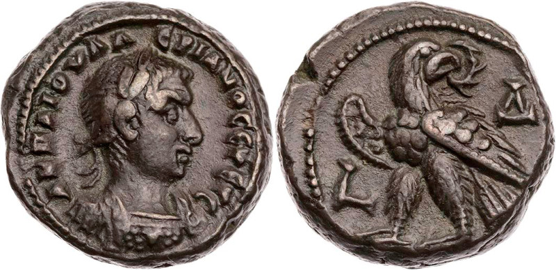 ÄGYPTEN ALEXANDRIA
Valerianus I., 253-260 n. Chr. BI-Tetradrachme 256/257 n. Ch...