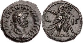 ÄGYPTEN ALEXANDRIA
Gallienus, 253-268 n. Chr. BI-Tetradrachme 265/266 n. Chr. (= Jahr 13) Vs.: gepanzerte und drapierte Büste mit Lorbeerkranz n. r.,...
