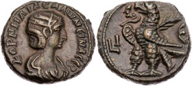 ÄGYPTEN ALEXANDRIA
Salonina, Gemahlin des Gallienus, 253-268 n. Chr. BI-Tetradrachme 267/268 n. Chr (= Jahr 15 des Gallienus) Vs.: drapierte Büste mi...