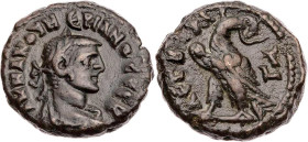 ÄGYPTEN ALEXANDRIA
Numerianus, 283-284 n. Chr. AE-Tetradrachme 284 n. Chr. (= Jahr 3) Vs.: gepanzerte und drapierte Büste mit Lorbeerkranz n. r., Rs....