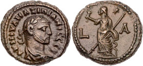 ÄGYPTEN ALEXANDRIA
Maximianus I. Herculius, 1. Regierung, 286-305 n. Chr. AE-Tetradrachme 286 n. Chr. (= Jahr 1) Vs.: gepanzerte und drapierte Büste ...