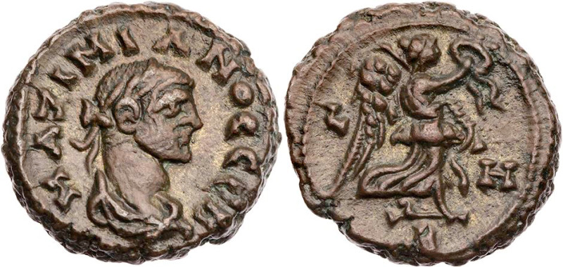 ÄGYPTEN ALEXANDRIA
Maximianus I. Herculius, 1. Regierung, 286-305 n. Chr. AE-Te...