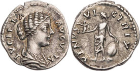 RÖMISCHE KAISERZEIT
Lucilla, Gemahlin des Lucius Verus, 161-169 n. Chr. AR-Denar 164-169 n. Chr. Rom Vs.: LVCILLA AVGVSTA, drapierte Büste n. r., Rs....