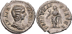 RÖMISCHE KAISERZEIT
Iulia Domna, Gemahlin des Septimius Severus, 193-211 n. Chr. AR-Denar 207-211 n. Chr. Rom Vs.: IVLIA AVGVSTA, drapierte Büste n. ...